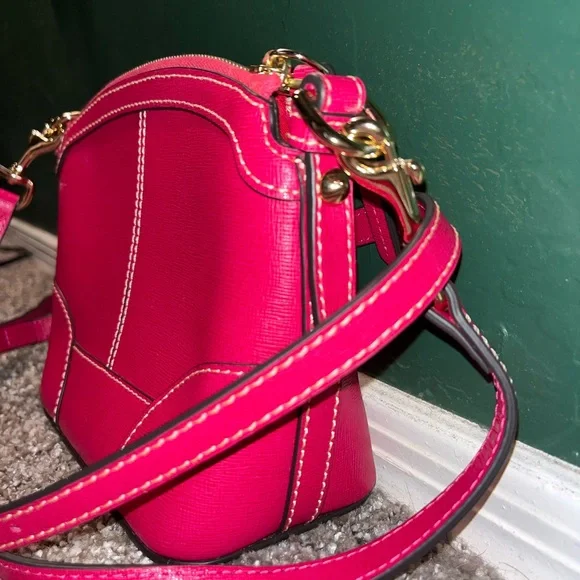 Dooney & Bourke Raspberry Mini Domed Shoulder Bag - Picture 5 of 9